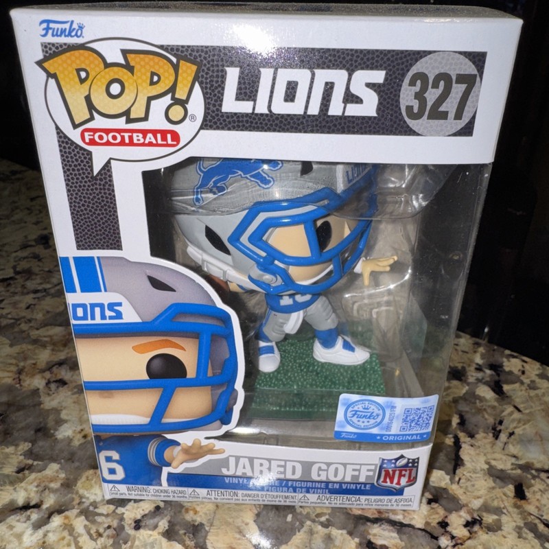 Funko POP! Jared Goff Detroit Lions NFL Exclusive Figure 327 NISB