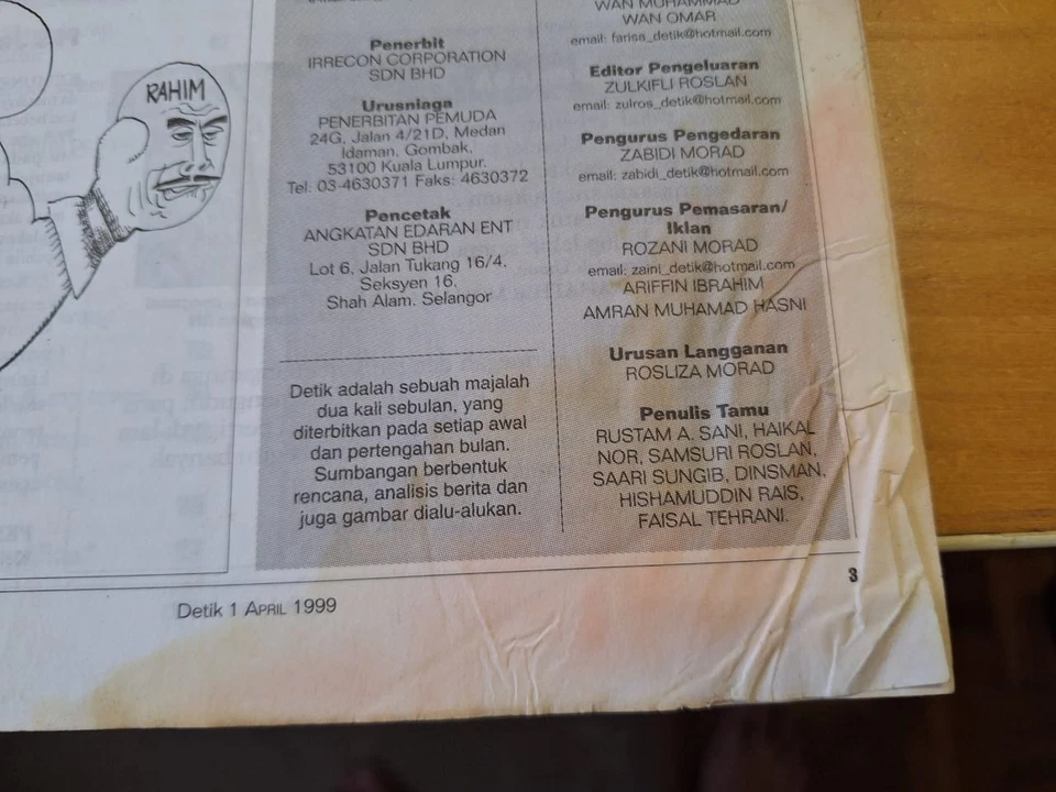 Detik Suara Reformasi Rakyat April 1999 Anwar Ibrahim Mahathir Mohamad Pak Lah - Image 4 of 4