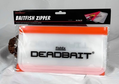 FishEx DEADBAIT Baitfish Zipper 15x30cm 4 Stück Köderfischtaschen für Köderfisch