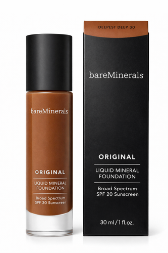 bareMinerals Original Liquid Mineral Foundation SPF 20 – Deepest Deep 30