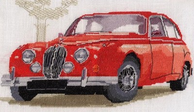 Landrover Defender, Jaguar Mark 2, Challenger Tank Auto Kreuzstich Kit 14s