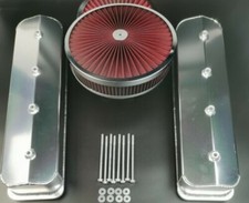 Sbc Small Block Chevy 305-350 Center Bolt Aluminum Valve Cover 14 Air Cleaner Sbc Small Block Chevy 305-350 Center Bolt Aluminum Valve Cover 14 Air Cleaner