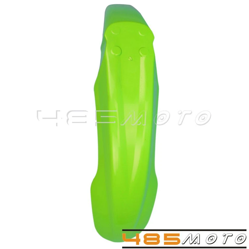 Guardabarros delantero Supermoto para Kawasaki KLX250 KLX250R KLX140L KLX300 verde Foto 3 de 4