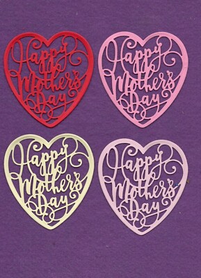 HAPPY MOTHERS DAY # 5 die cuts scrapbook cards