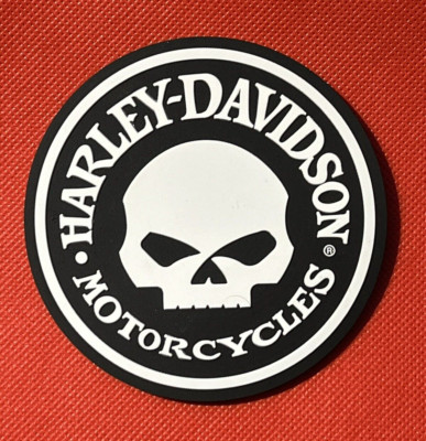 Harley Davidson Skull Coaster Official 10cm Dia New Unused