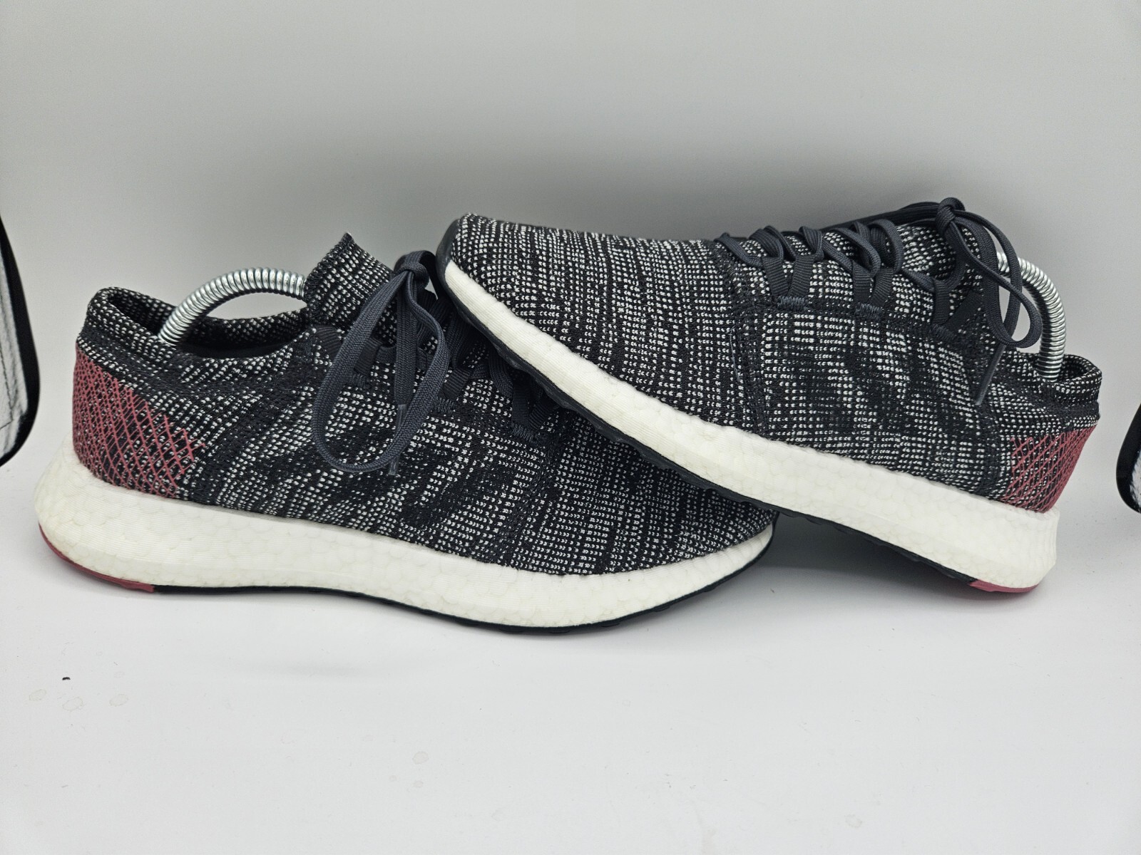 Adidas Womens PureBoost GO B75667 Carbon Maroon Running Shoes Lace Up Size 10