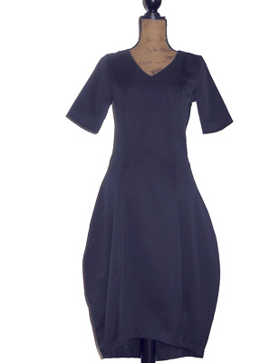MONTON elegantes Midi-Businesskleid-Festkleid in marine Gr.38 neu Schick