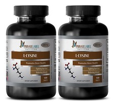 Faster Recovery - L-LYSINE 500mg - Bodybuilding Supplements - 2 Bottles