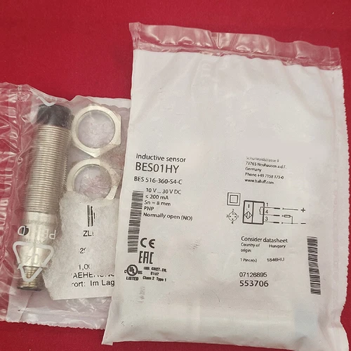 New One BALLUFF BES 516-360-S4-C Sensors Free Shipping - Picture 1 of 4