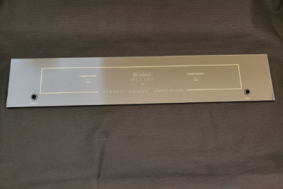 Original McIntosh MC7100 (WIDE) glass faceplate with panlock holes
