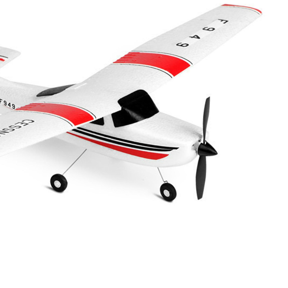 Goolsky FX801 Avion RC Cessna 182 2.4GHz - Jouet Télécommandé Extérieur Avec 2 Batteries Pour Enfants