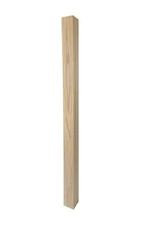 300 - Blank Newel - 3" x 48" - Simple Modern Design (Red Oak) Red Oak 