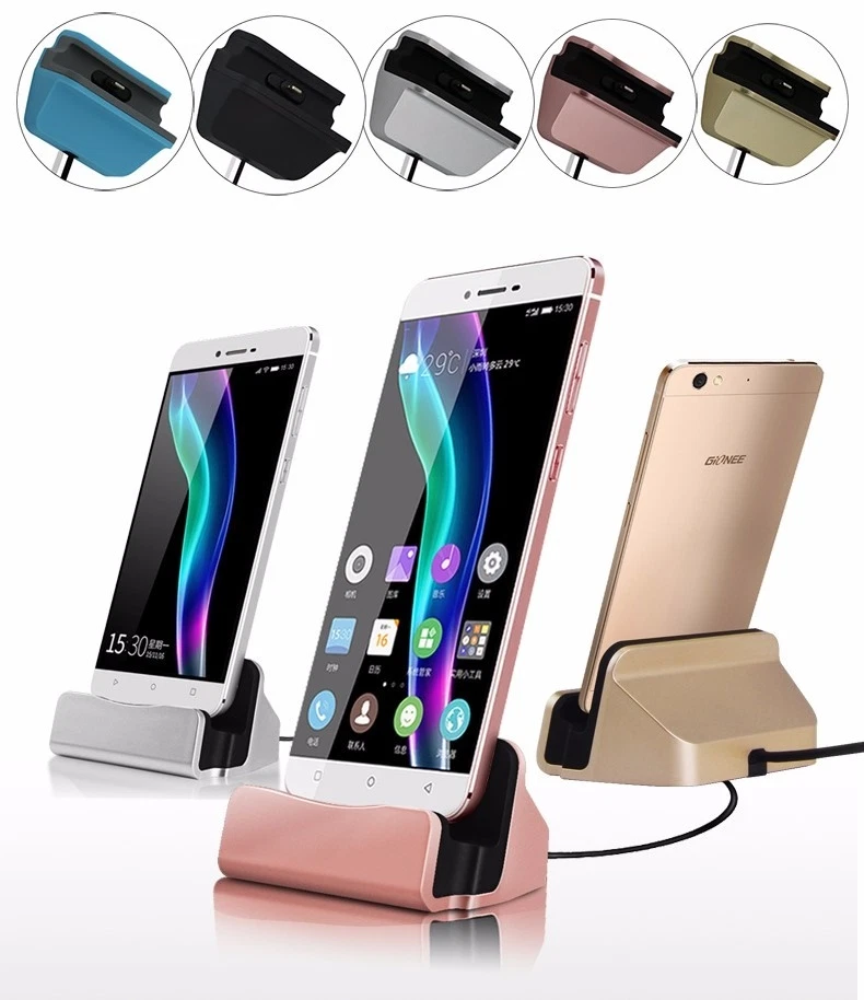 Cargador USB C 3.1 Tipo-C Estación Base Escritorio Soporte de Carga para Teléfono Móvil Foto 4 de 4