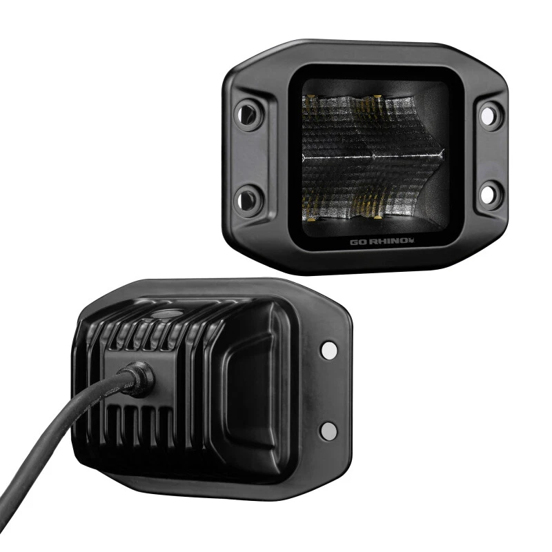 Go Rhino 750400321FCF for Xplor Blackout Series Cube LED Flood Light Kit (Flush - Image 4 of 4