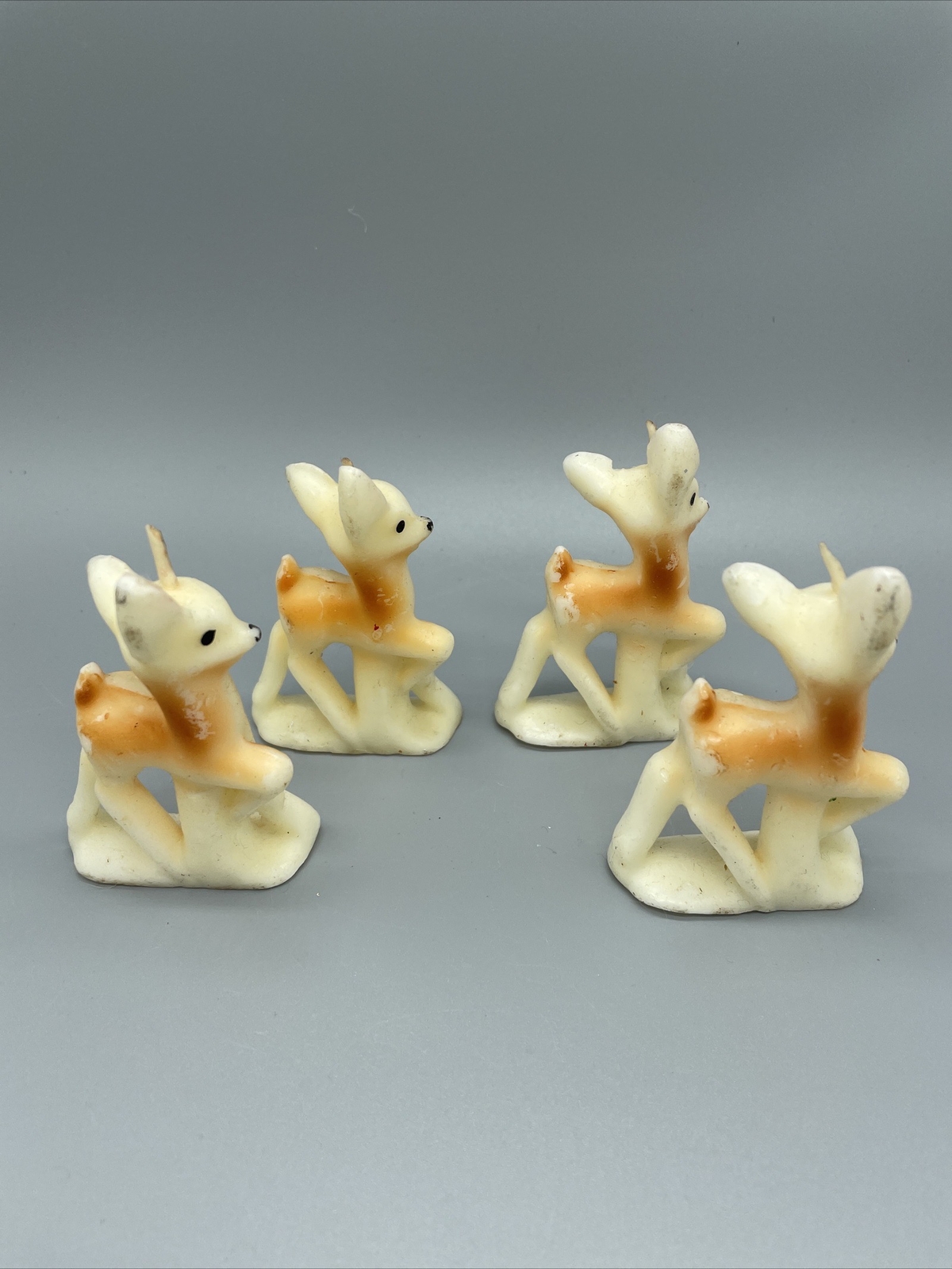 FOUR VINTAGE UNUSED GURLEY/TAVERN CHRISTMAS CANDLES FAWN DEER eBay