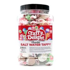 Taffy Delight Salt Water Taffy 16oz Jar - Free Shipping