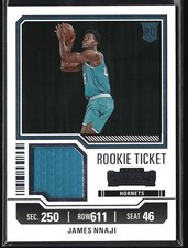 2023-24 Panini Contenders - Rookie Ticket Swatches #RTS-NNJ James Nnaji