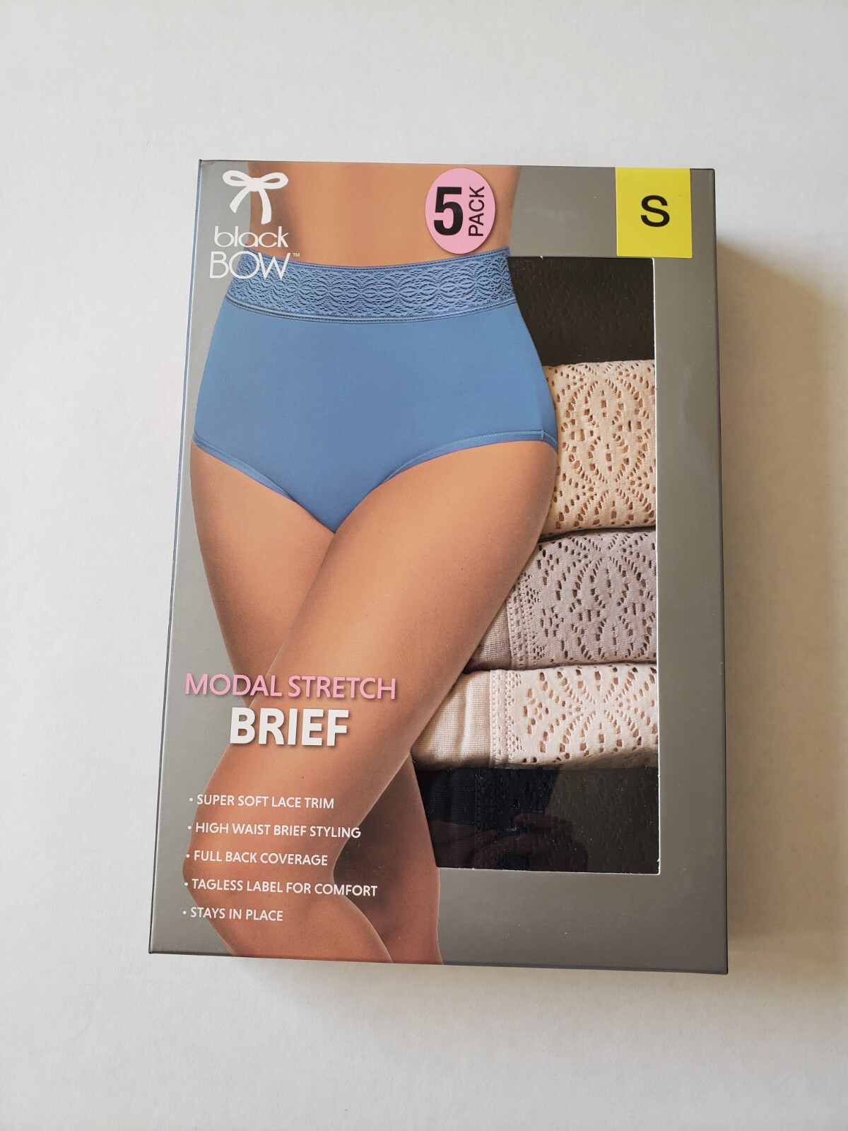 BLACK BOW Women's 5 Pack Modal Stretch Brief underwear. eBay