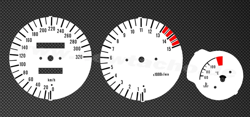 Discos Velocímetro Apto para Yamaha YZF 750 Tacómetro YZF750-R Gauge Esferas Kit - Imagen 1 de 1