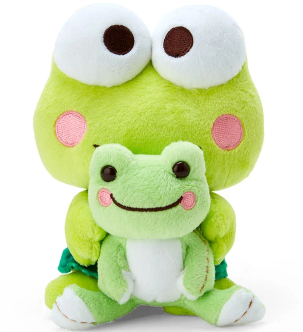 KeroKeroKeroppi ぬいぐるみ マスコット Sanrio Kerokerokeroppi x Pickles the Frog Plush doll Set H16cm
