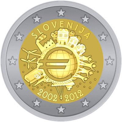 2 Euro Commemorativi del 2012 Anniversario EURO - FDC da Rotolino - A SCELTA - Afbeelding 23 van 24