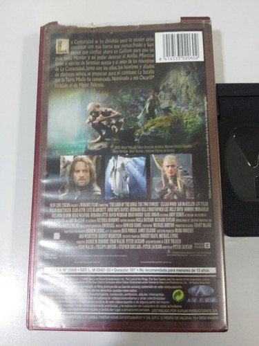 SEÑOR ANILLOS LAS DOS TORRES - VHS CINTA TAPE CASTELLANO &amp; | eBay
