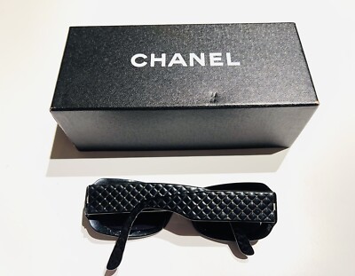 CHANEL Paris 5099 Black Quilted Women's Sunglasses | eBay