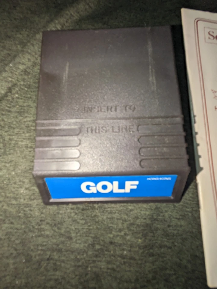 Super Video Arcade Golf (Sears Tele-Games) Manual/2 Superposiciones Juego Intelvision Foto 3 de 4