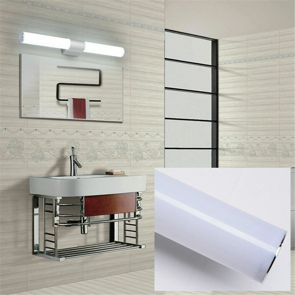 Modern Bathroom Toilet Vanity Wall Makeup Waterproof Light Mirror Front LED Lamp - Image 3 of 4