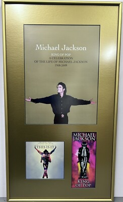 Michael Jackson Programm Ticket CD Hochwertige Rahmenanzeige This Is It 2009