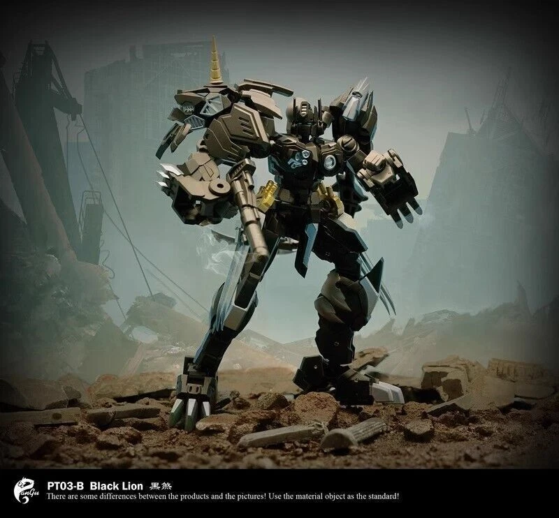 Pangu Toys PT-03B Lion Face Commander Lio Convoy Black Version Figure 15CM Gift - Image 2 of 4