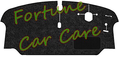 Fully Tailored Black Carpet Floor Mat Set – VW Type 2 Bay Window RHD 1972-1979, With Heelpad