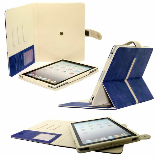iPad Mini 1/2/3/, Mini 4 Suede Leather Detachable Cover Card Slat Stand Case - Picture 39 of 58