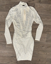 COCO MILAN - WOMENS SMALL SEQUINED FORM FITTING - COCKTAIL FANCY PARTY DRESS