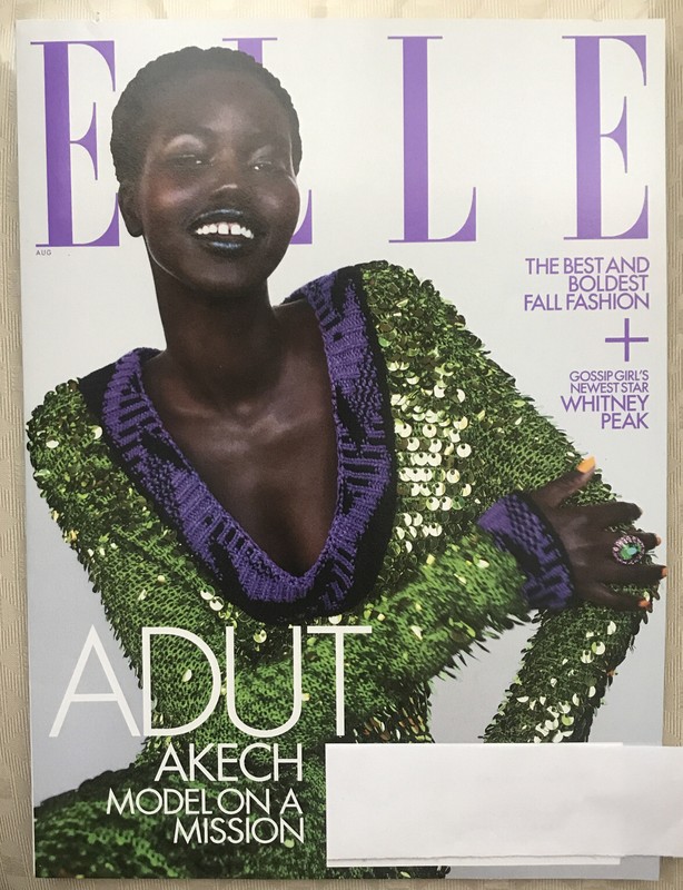 ELLE MAGAZINE AUGUST 2021 ADUT AKECH WHITNEY PEAK Addison Rae Kendall Jenner New