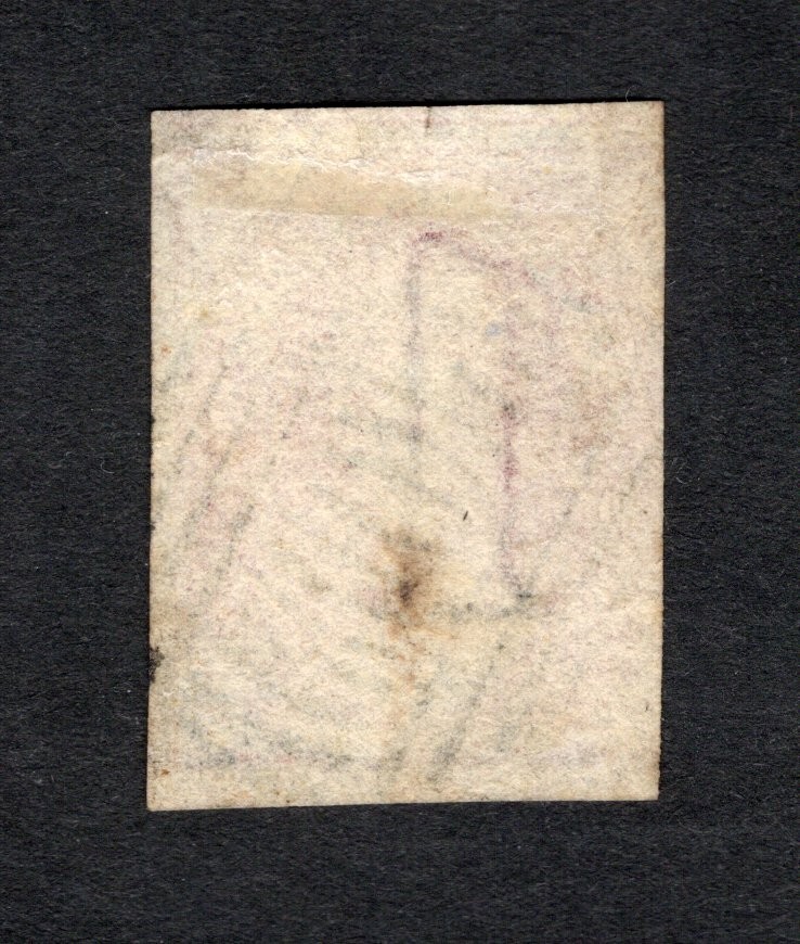 Australia Tasmania 1857 stamp SG#25 START15%ONLY used CV=70$ Australia Tasmania 1857 stamp SG#25 START15%ONLY used CV=70$