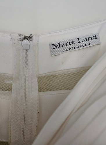 Traumhaft Abendkleid, Abi-Ball Kleid in rosé weiß v. Marie Lund Kopenhagen in 34 - Bild 4 von 7