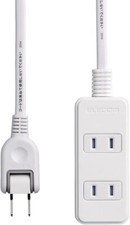 ELECOM Power Tap Thundergard Swing Plug With Dust Shutter 3 Girls 3m White