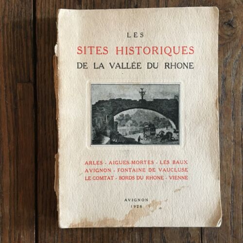 Imbert Sautel Les sites historiques de la vallée du Rhône Avignon 1928 - Zdjęcie 1 z 9