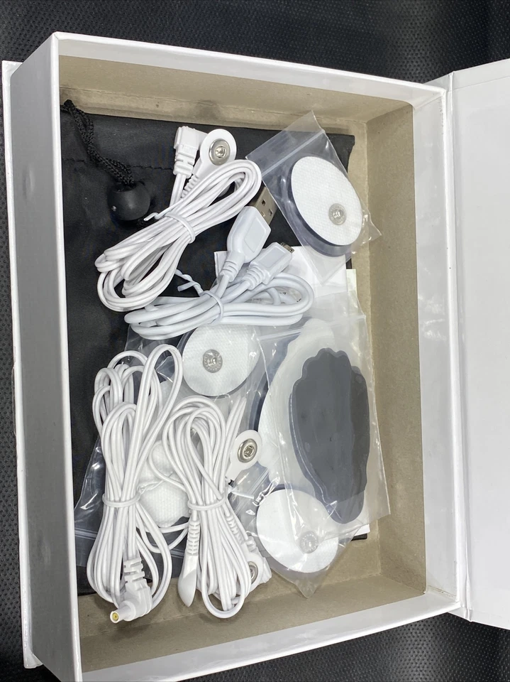 Unidad independiente de doble canal TENS EMS de Ohuhu AS8012 TENS y estimulador muscular Foto 3 de 4