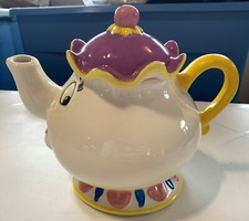 Mrs. Potts Teapot Vintage Disney Beauty and the Beast Treasure Craft Excellent