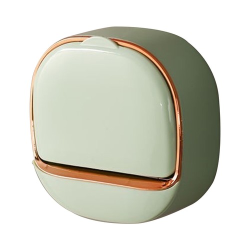 Waterproof Soap Dish with Drainage Box, Wall Mounted Soap Holder Box Drain&Lid - Picture 7 of 14