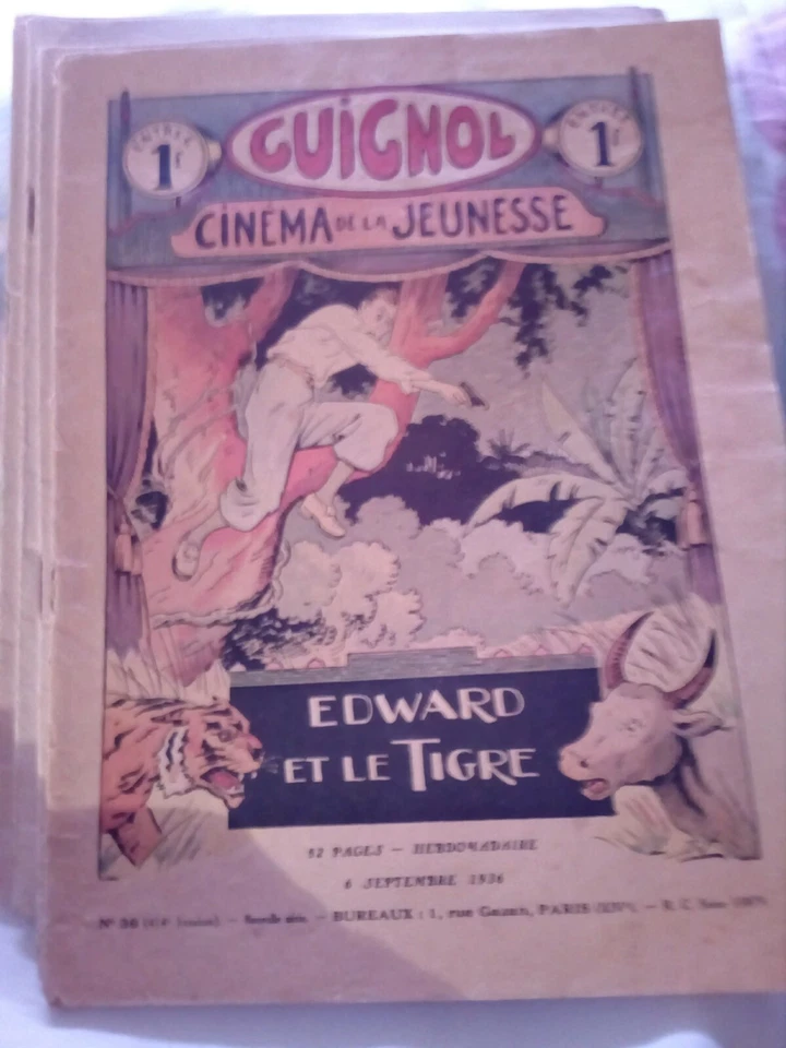 Lot 7 revues Guignol – Cinéma de la Jeunesse 1936 – Illustré – Vintage – Rares - Photo 3/4