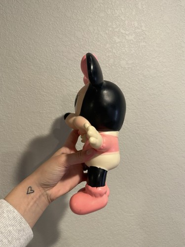Disney Baby Minnie Mouse 11" Rubber Squeeze Toy Made in Mexico Vintage Doll - Picture 9 of 11