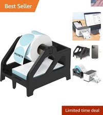 Versatile Black Label Holder for Thermal Printers - Easy Assembly & Organization