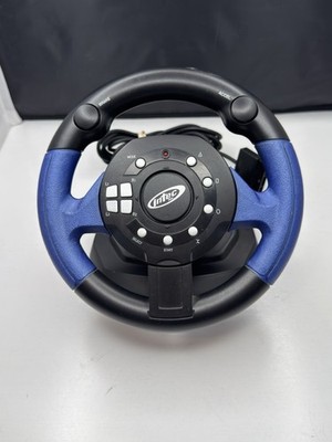 Intec Pro Mini 2 Racing Steering Wheel For PS2 PS1 Tested Works Great
