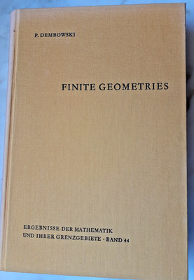Finite Geometries P. Dembowski 1968