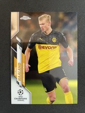 2019-20 Topps Chrome UEFA Champions League ERLING HAALAND #74 Rookie Card RC. rookie card picture