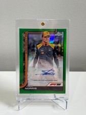2025 Topps Chrome F1 Lando Norris Auto Green Refractor /99 CAC-NOR McLaren