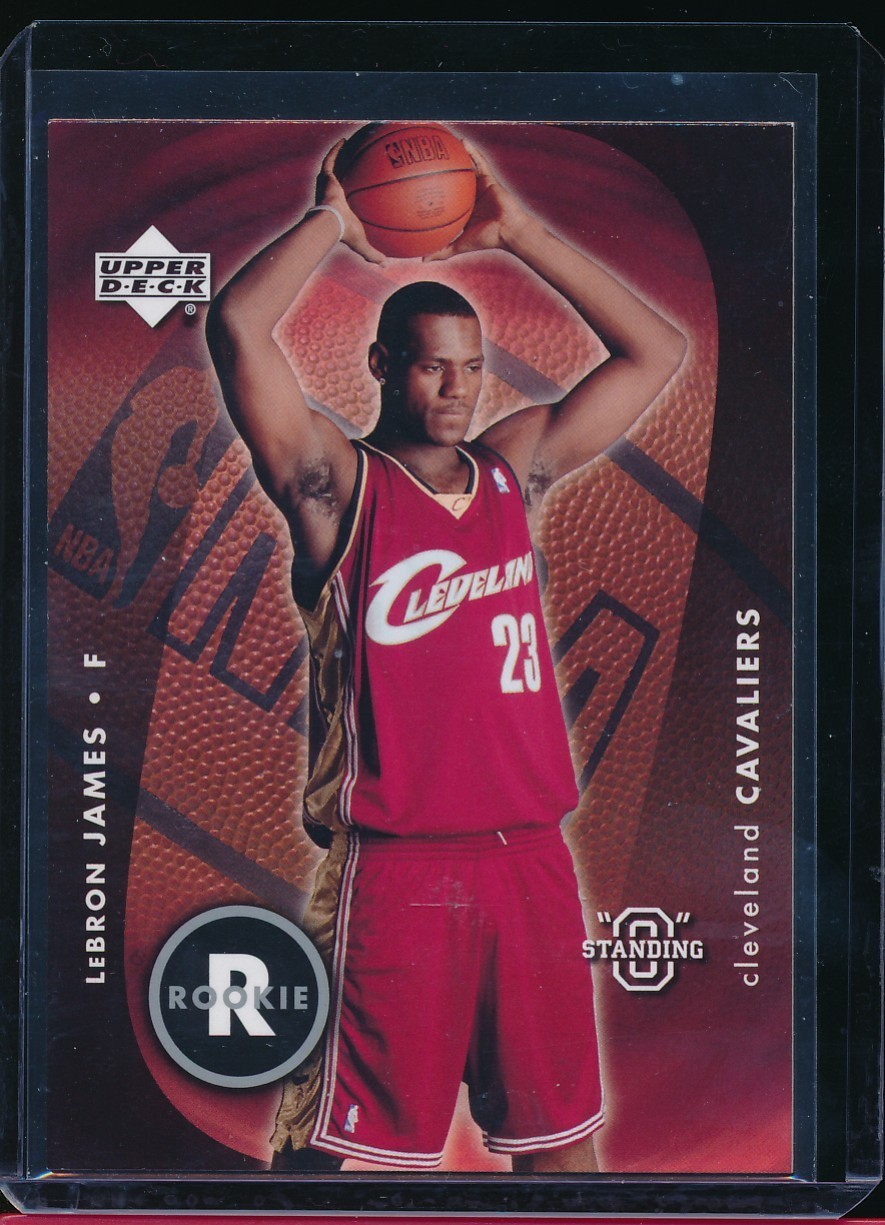 2003-04 UD STANDING O ROOKIE CARD # 85 SP LEBRON JAMES! CAVS/LAKERS HOFER!